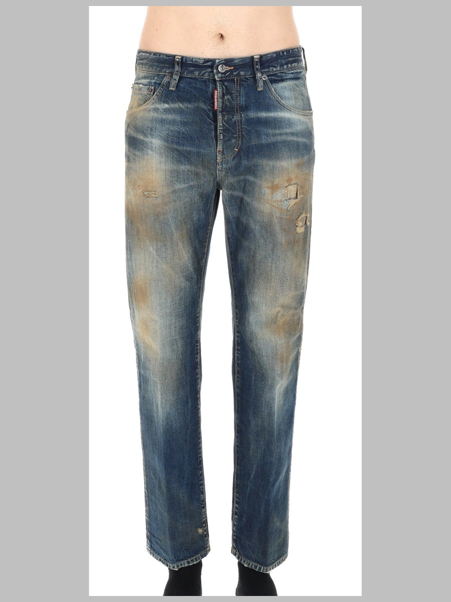 Jeans Cinque Tasche Denim Blue Cotton