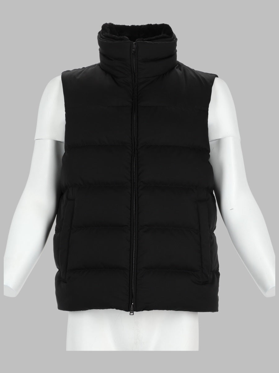 Padded Gilet Arendelle Black Polyester Waistcoats & Gilets