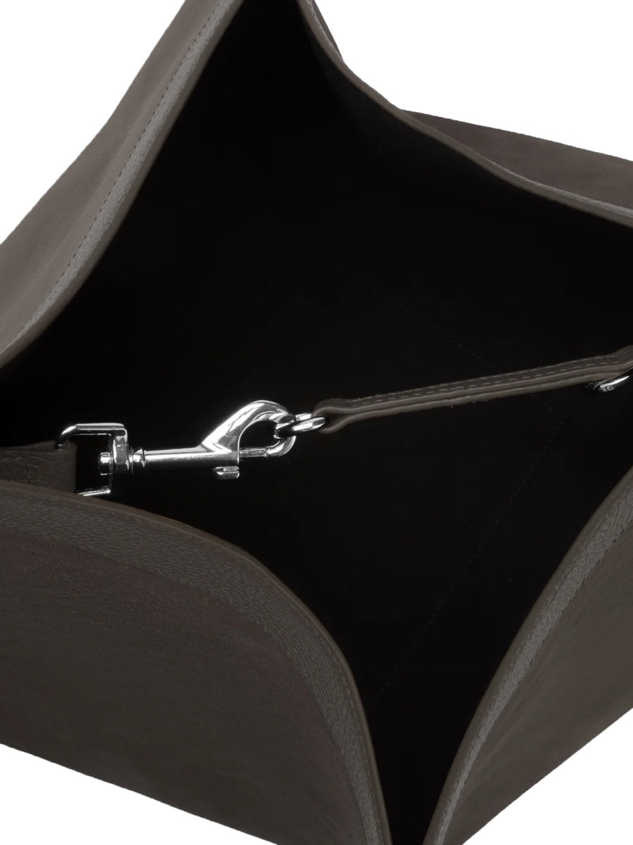 Shoulder Bag Wonton Brown Leather