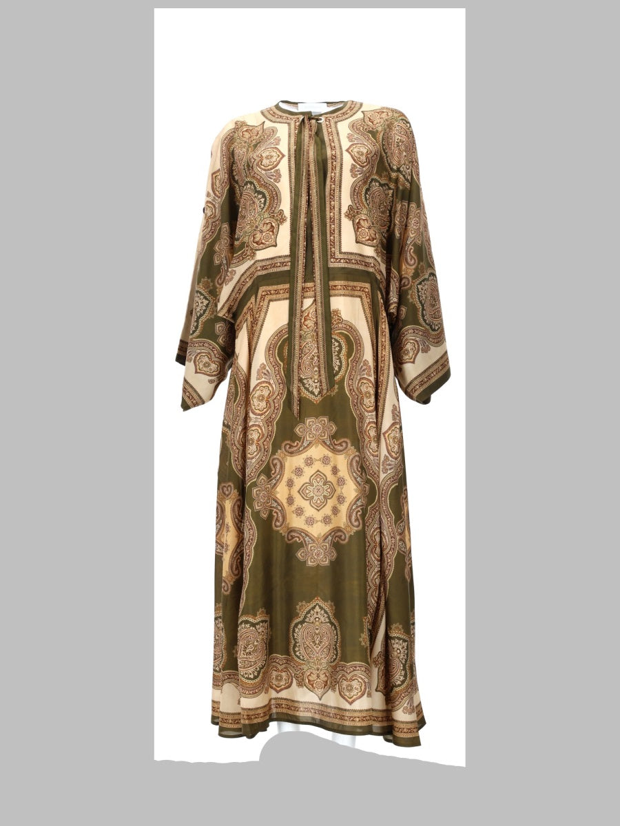 Dress Mahon Midi Tunic Multicolour Silk