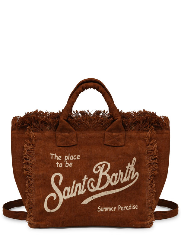 Handbag Colette Linen Brown Handbags