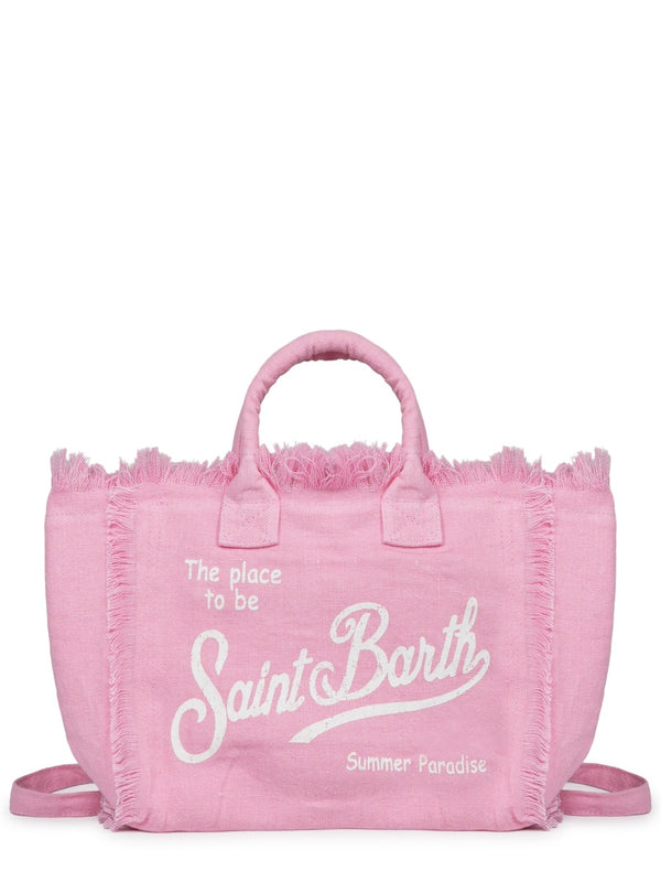 Handbag Colette Pink Linen Handbags