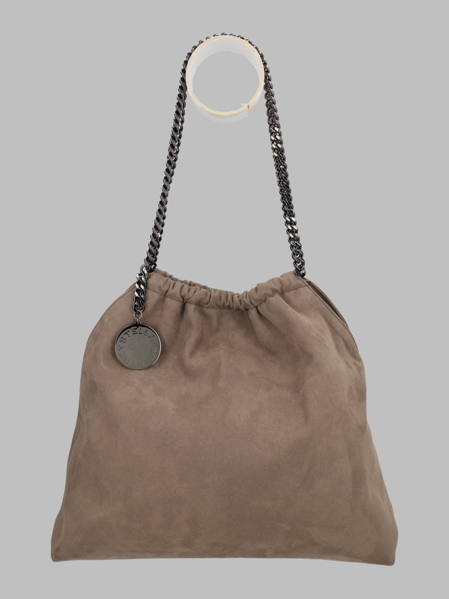 Shoulder Bag Falabella Drawstring Beige Polyester