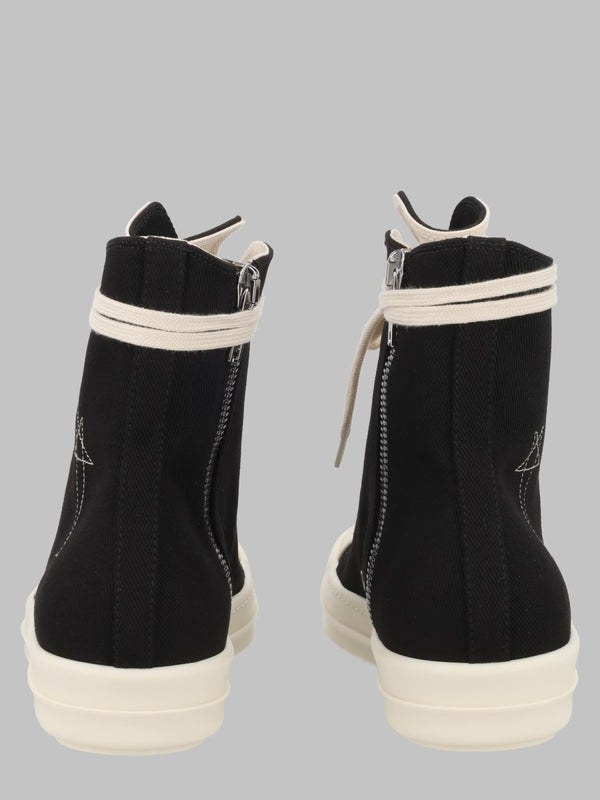 Sneaker Denim Black Cotton Trainers