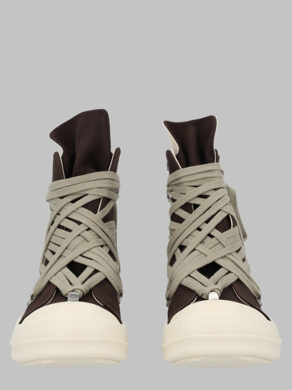 Sneakers Megalace Denim Charcoal Cotton Trainers