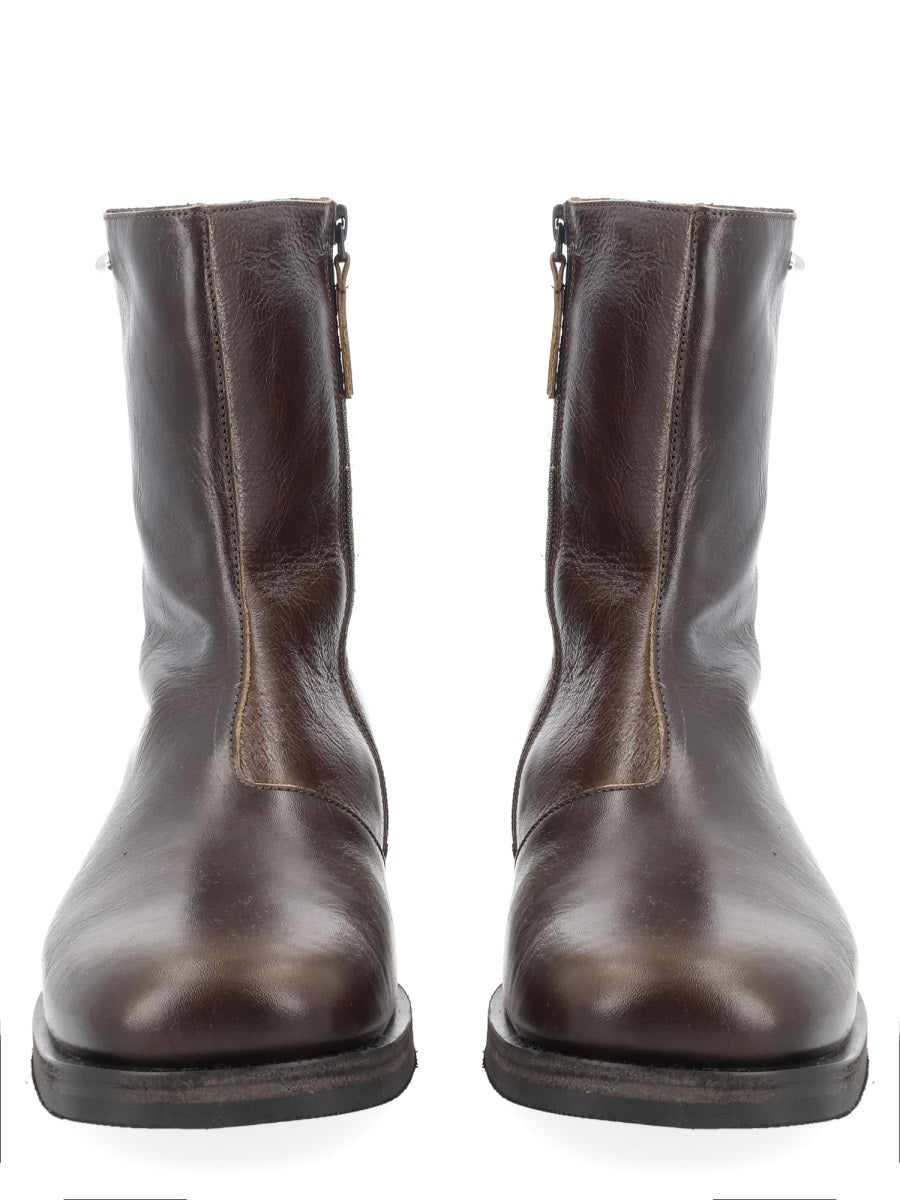 Boots Camion Green Leather