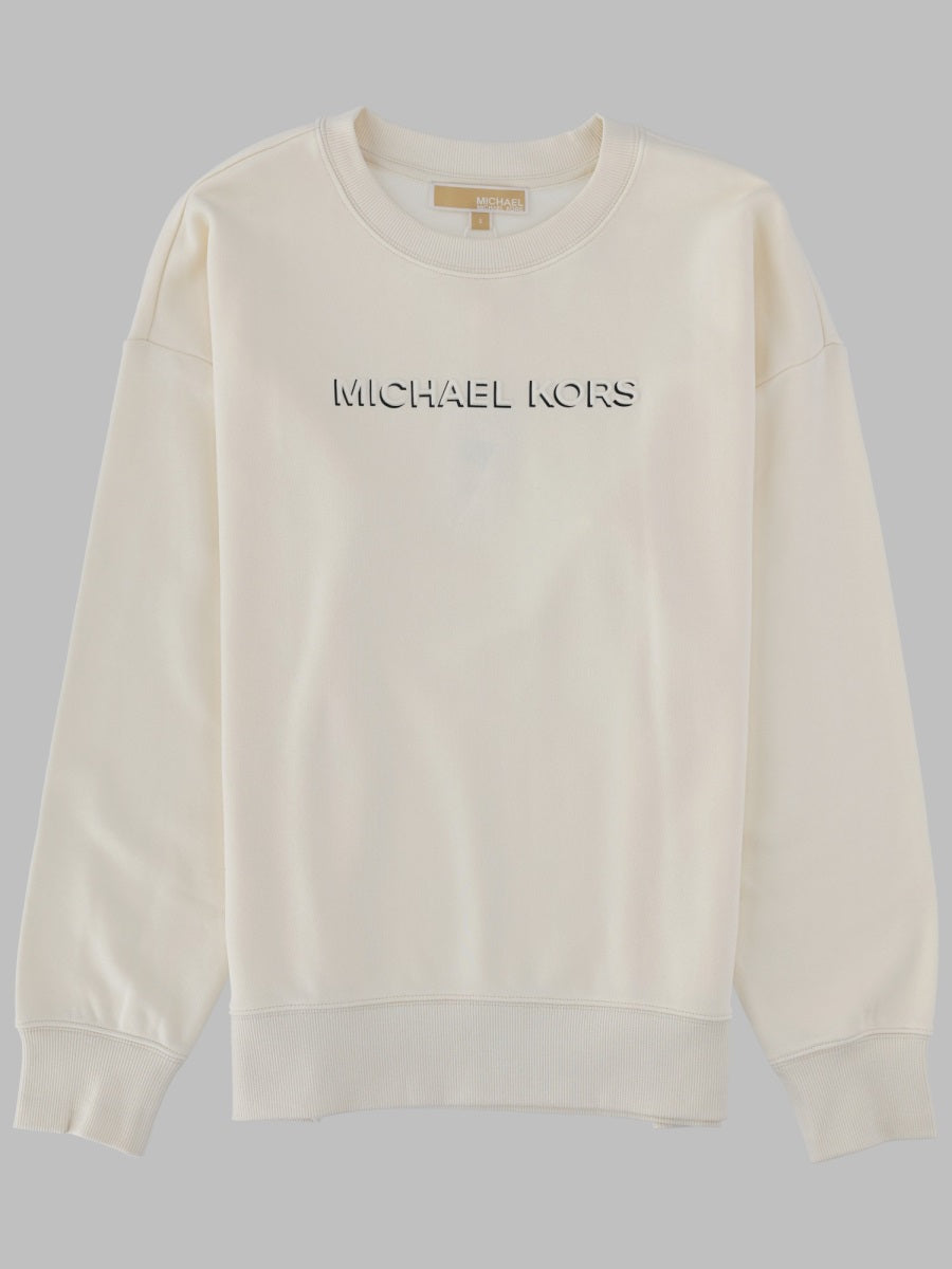 Logo Cotton Sweatshirt Ivory Sweatshirts