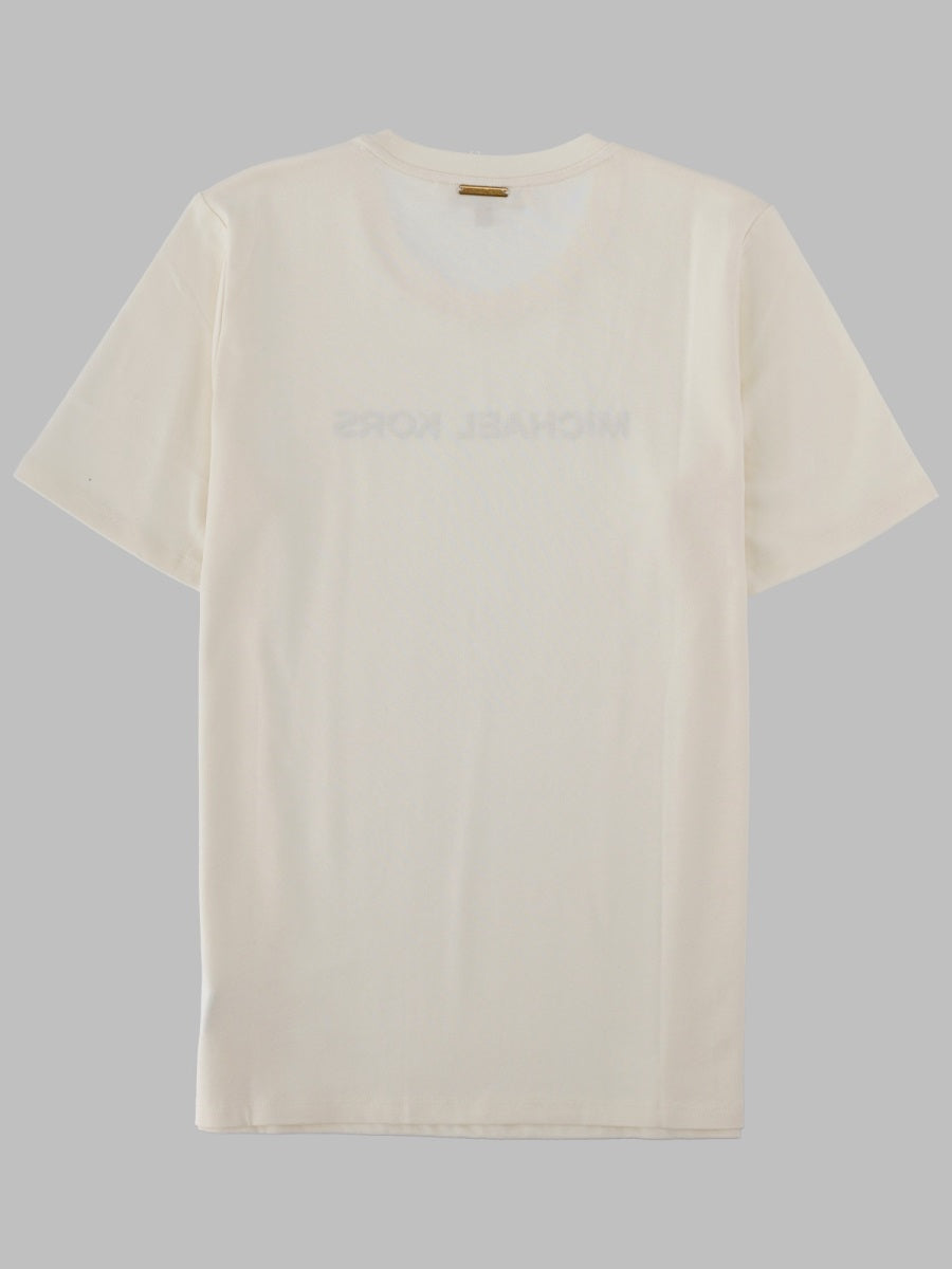 T-Shirt Logo Ivory Cotton T-shirts