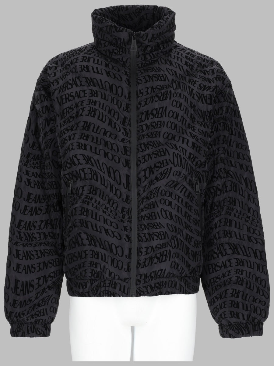 High Neck Jacket Black Polyester