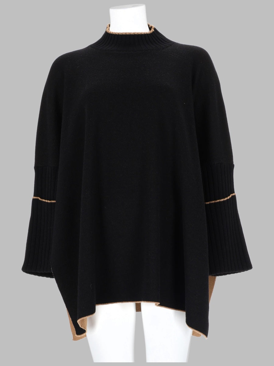 Oversized Virgin Wool Jumper Black Jumpers