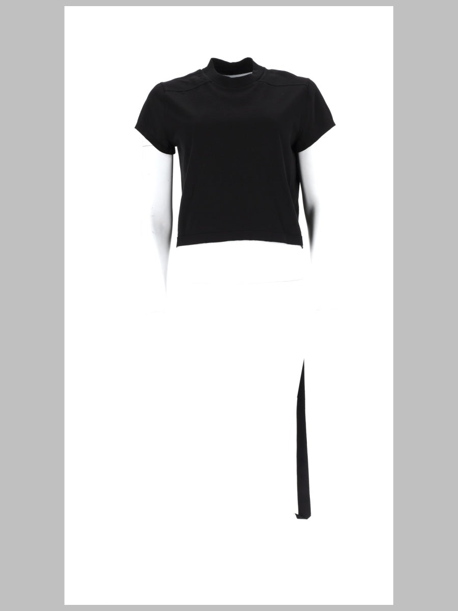 Cropped Cotton T-Shirt Black T-shirts
