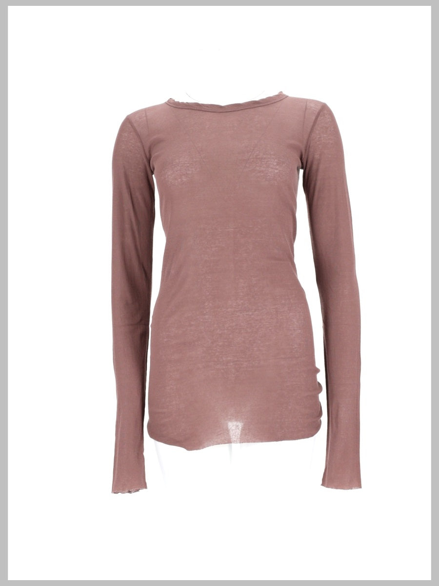 Long-Sleeved Cotton T-Shirt Pink T-shirts
