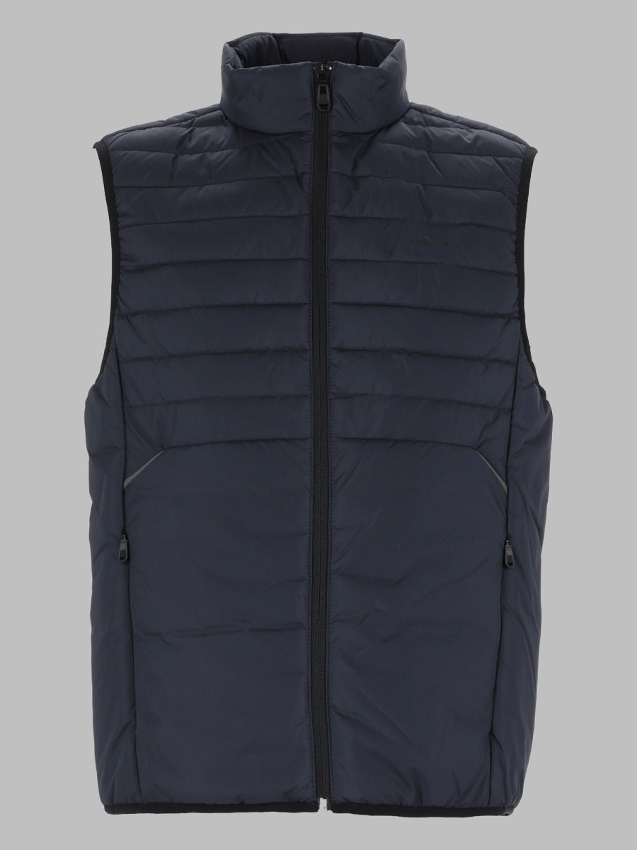Water-Repellent Gilet V_urbanex Blue Polyester Waistcoats & Gilets