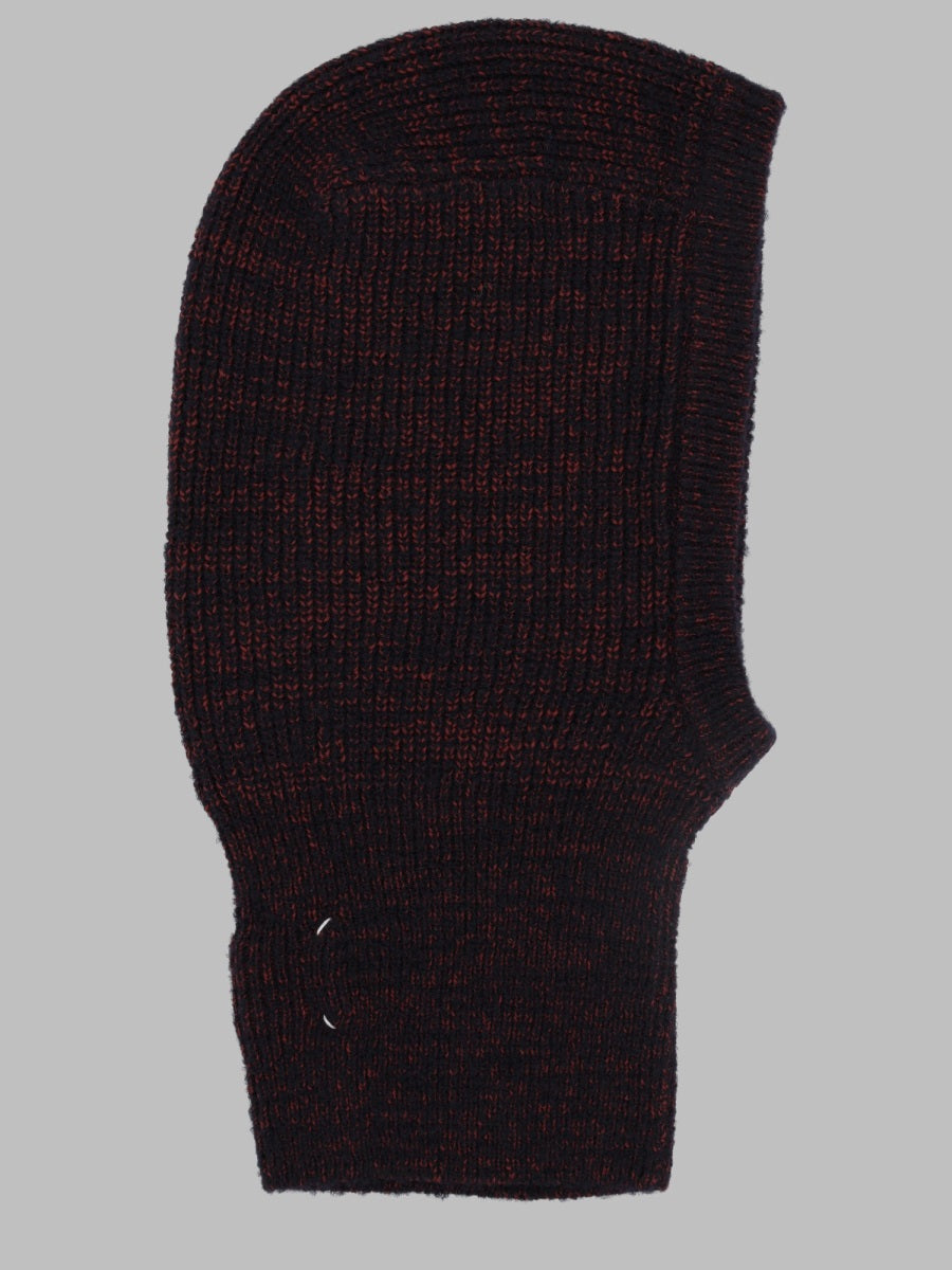 Knit Balaclava Bordeaux Cotton Hat