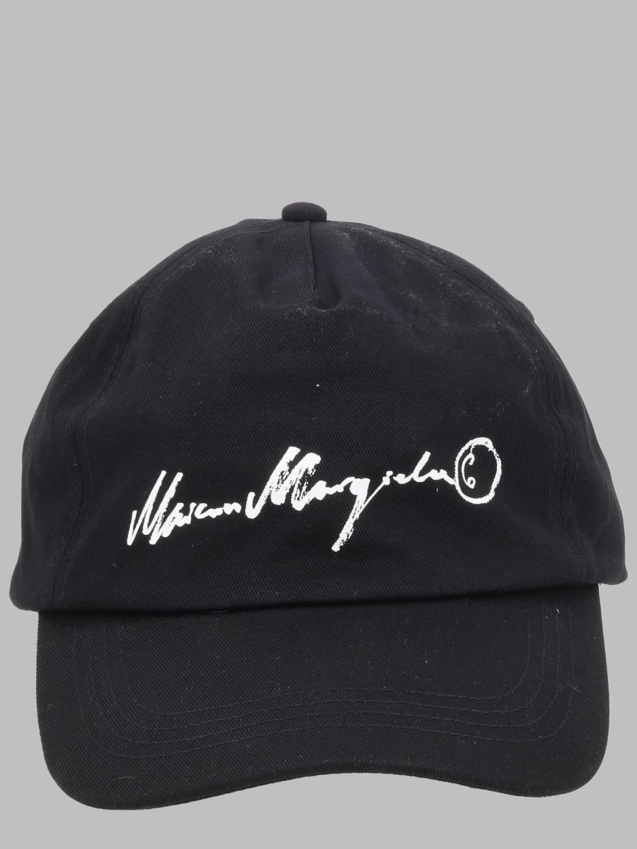 Logo Cotton Baseball Cap Black Hat