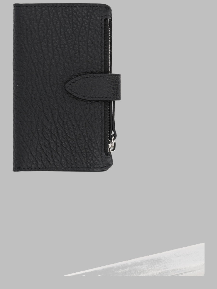 Leather Zip Card Holder Black Wallets & Purses