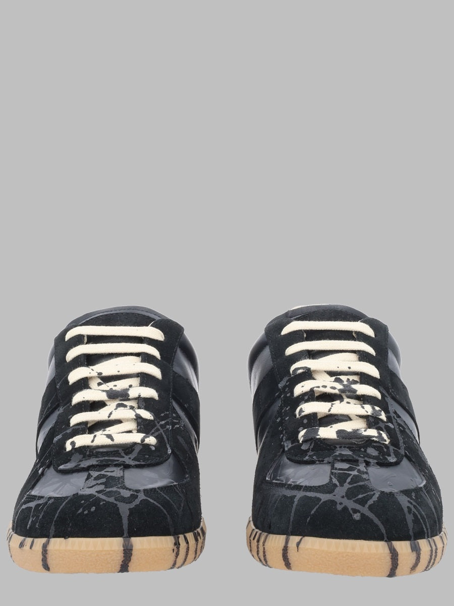 Sneakers Replica Black Leather Trainers
