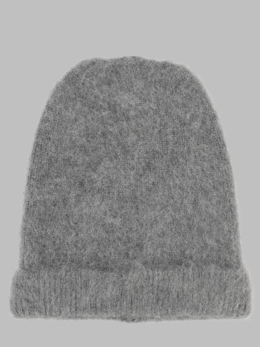 Beanie Wool And Alpaca Grey Hat