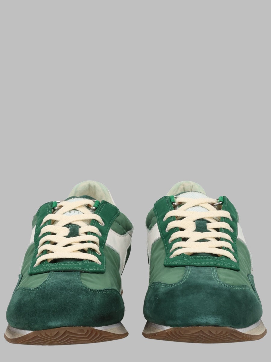 Sneakers Equipe Vela Sw Green Leather Trainers