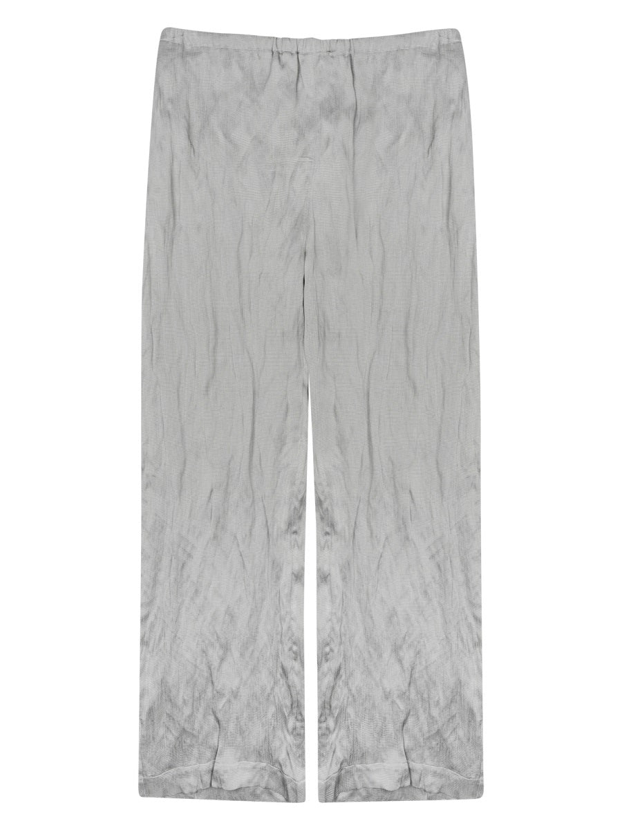 Textured Viscose Trousers Grey
