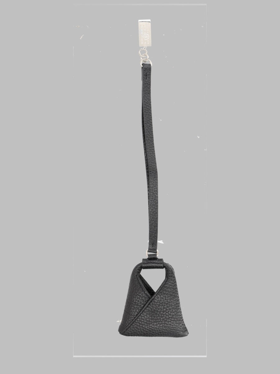 Bag Charm Japanese Leather Black Accessories