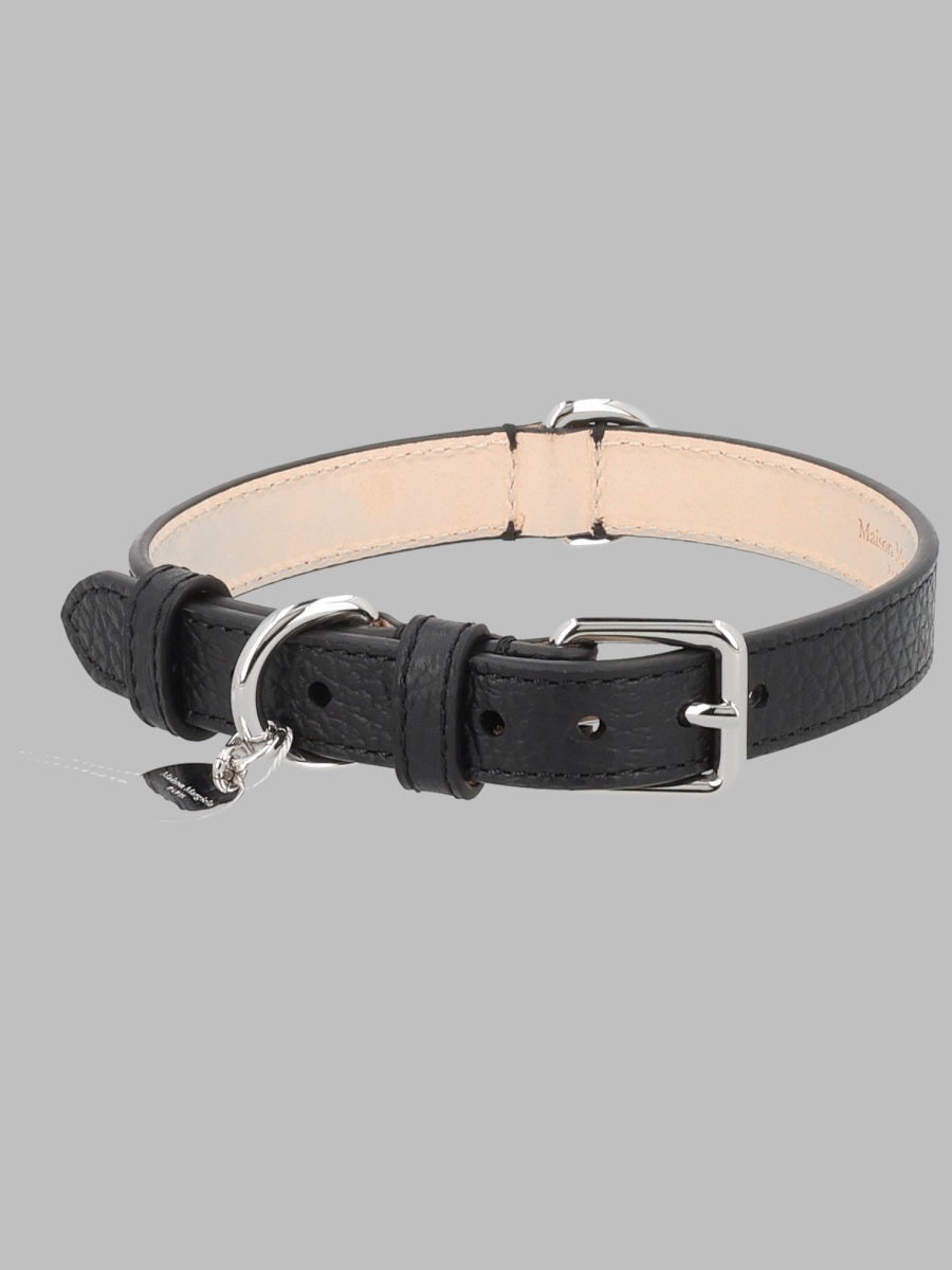 Leather Belt With Charm Black
