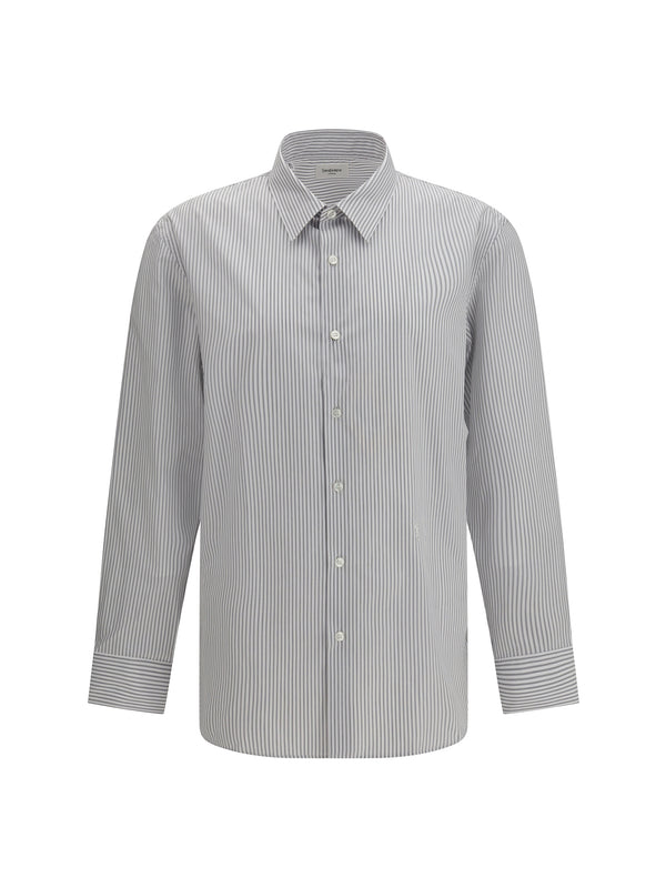 Striped Shirt Beige Cotton