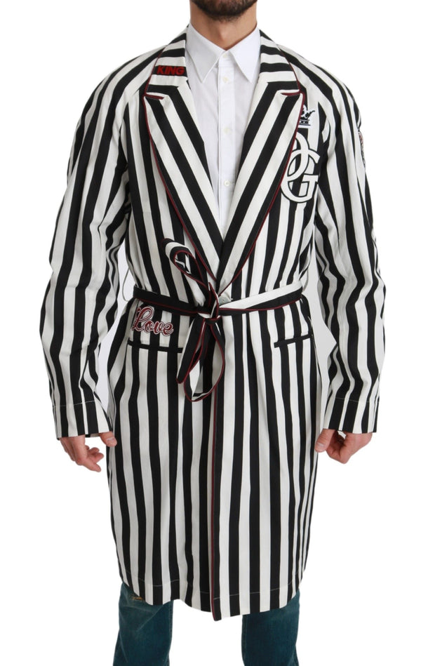 Dolce & Gabbana 100% Cotton coat in black