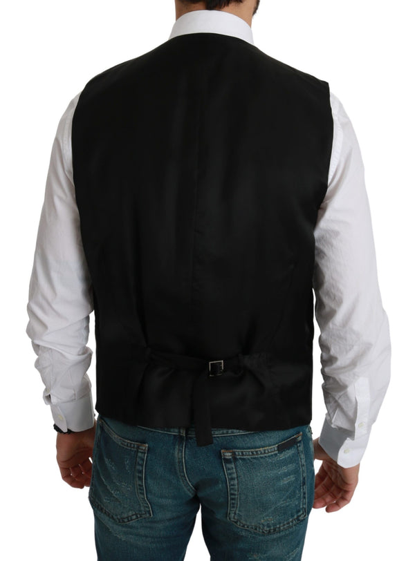 Dolce & Gabbana 70% Cotton 30% Silk vest in black