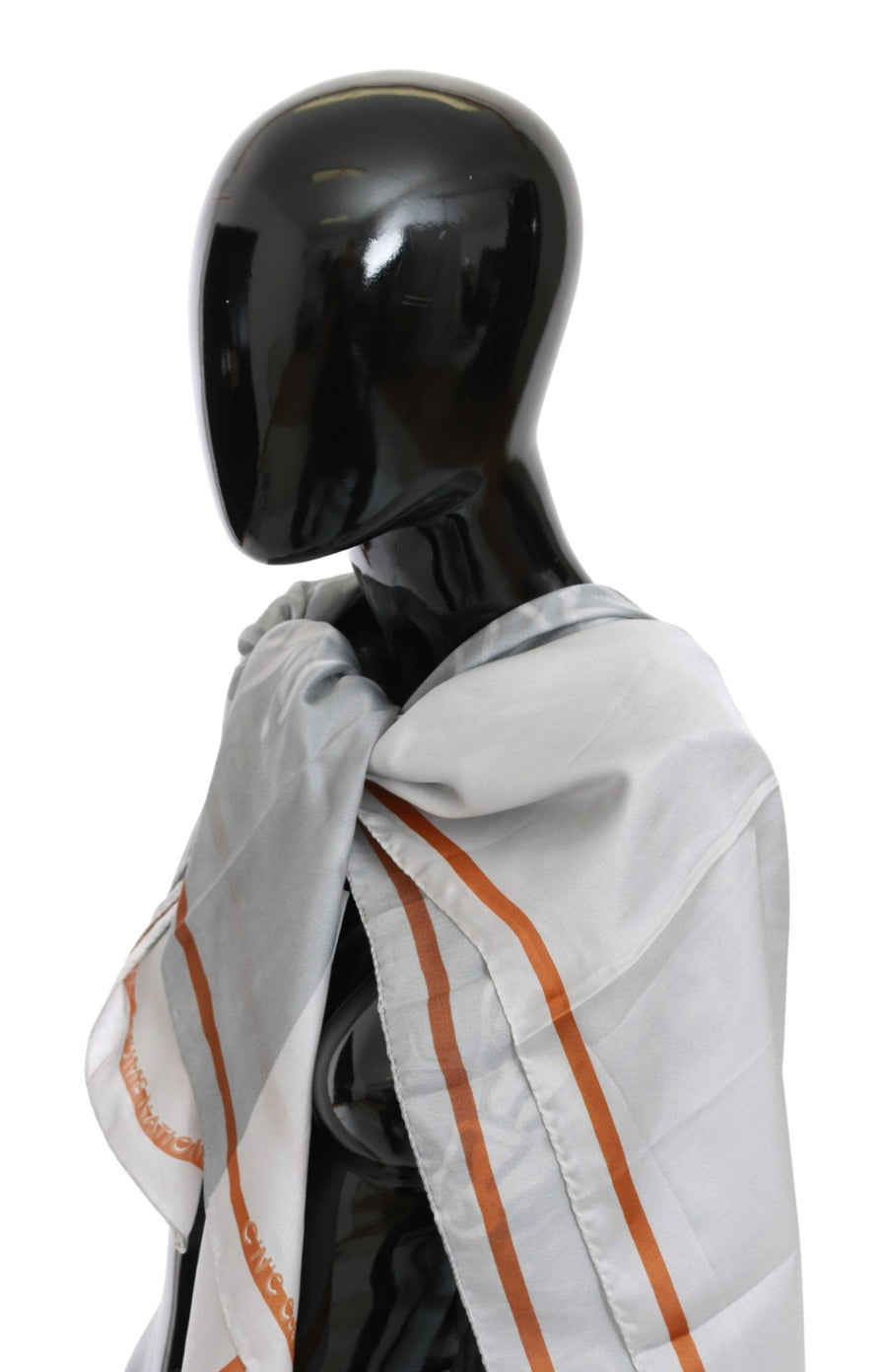 Costume National 100% Silk shawl in gray