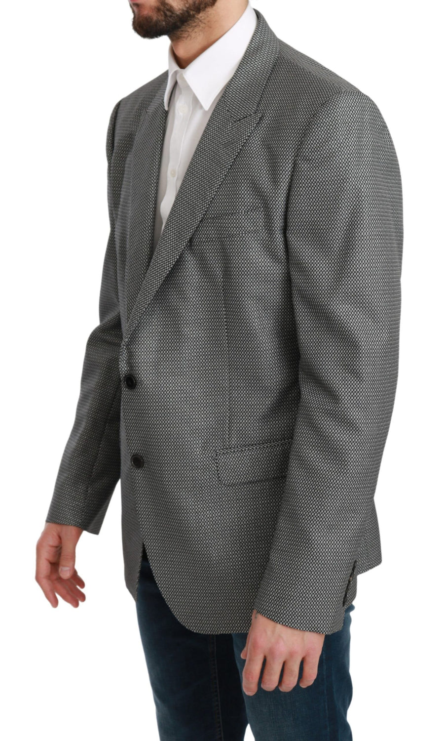 Dolce & Gabbana 52% Polyester blazer in gray