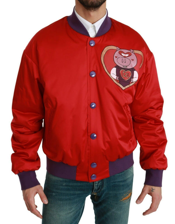 Dolce & Gabbana 100% Polyester jacket in red