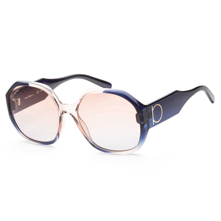 Preloved - Ferragamo Womens 60 Mm Grey Rose Gradient Sunglasses Sf943s-6018083 One Color