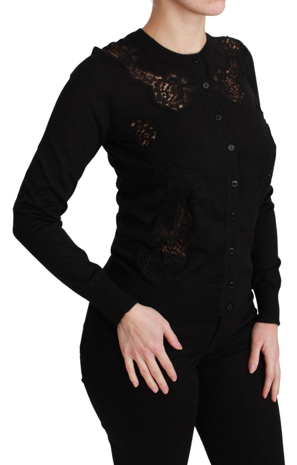 Dolce & Gabbana 65% Cashmere cardigan in black