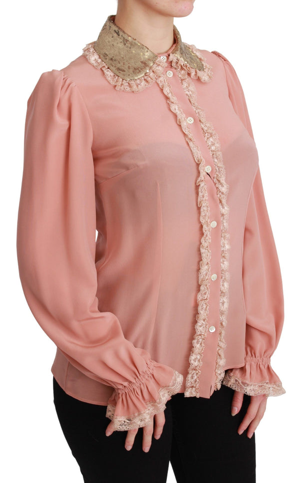 Dolce & Gabbana 79% Silk blouse in pink
