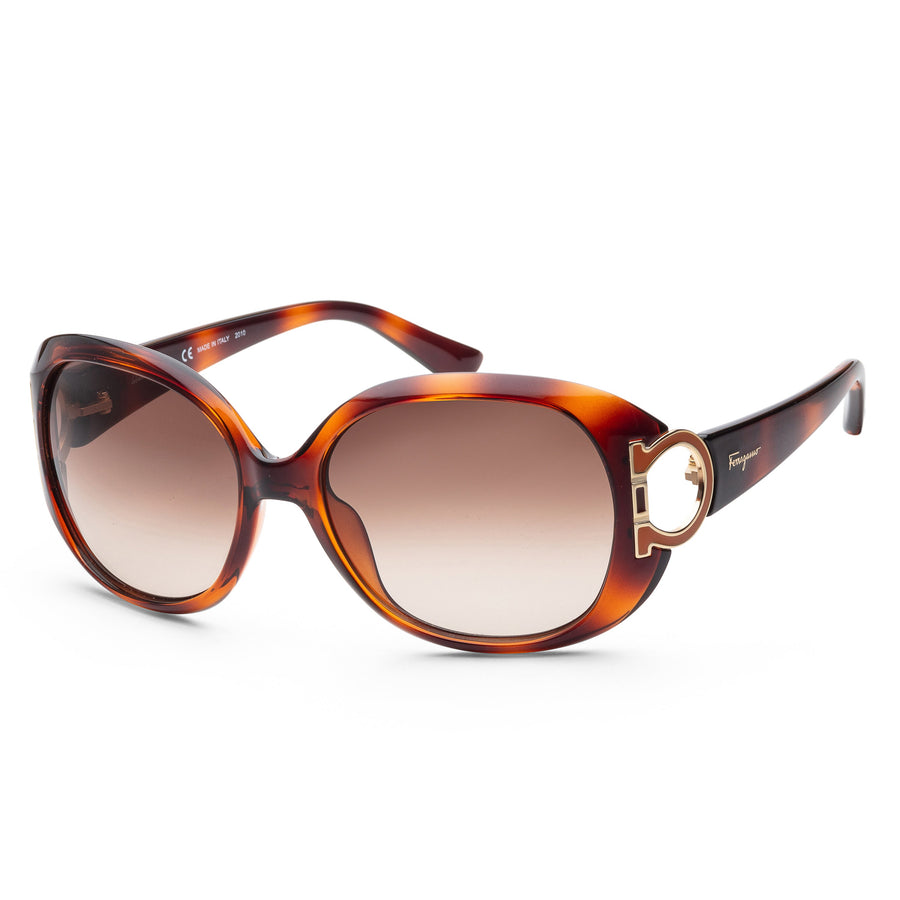 Preloved - Ferragamo Womens Fashion 57 Mm Light Tortoise Sunglasses Sf668s-238 One Color