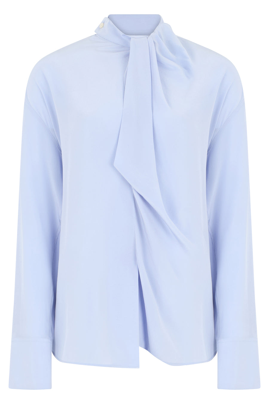 Silk Blouse Light Blue Blouses