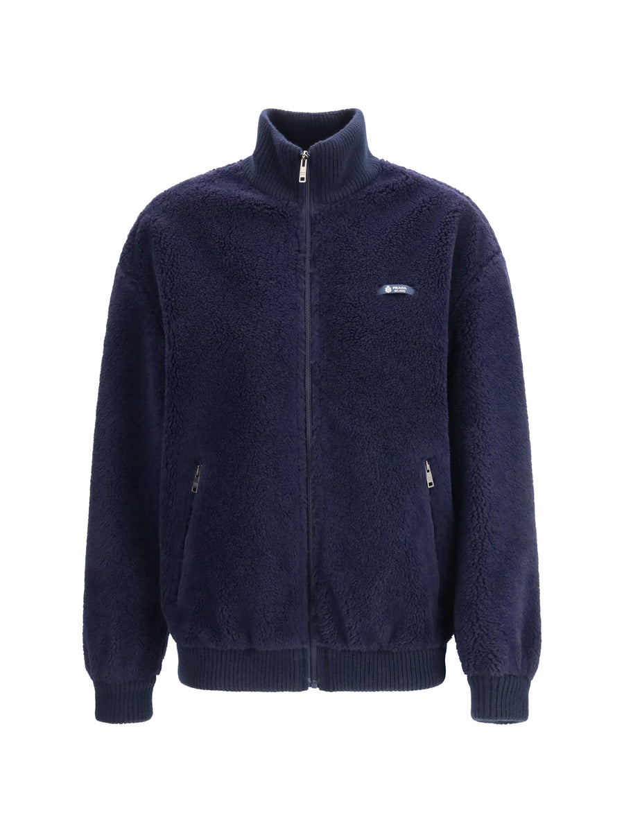 Fleece Jacket Navy Polyamide