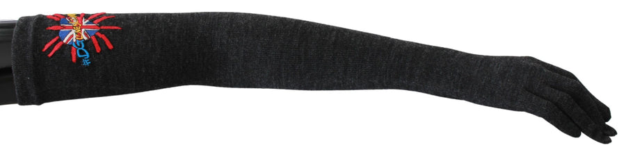 Dolce & Gabbana 100% Virgin Wool gloves in gray