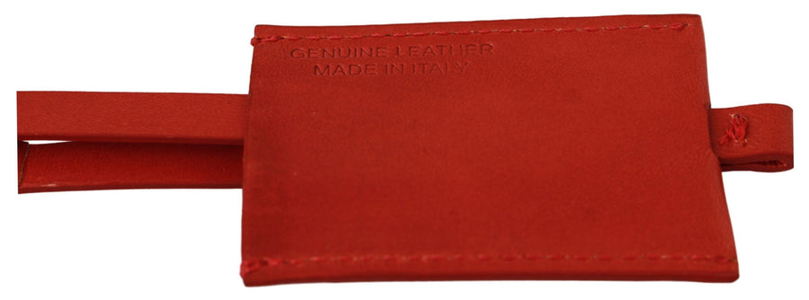 Costume National Leather key case in red