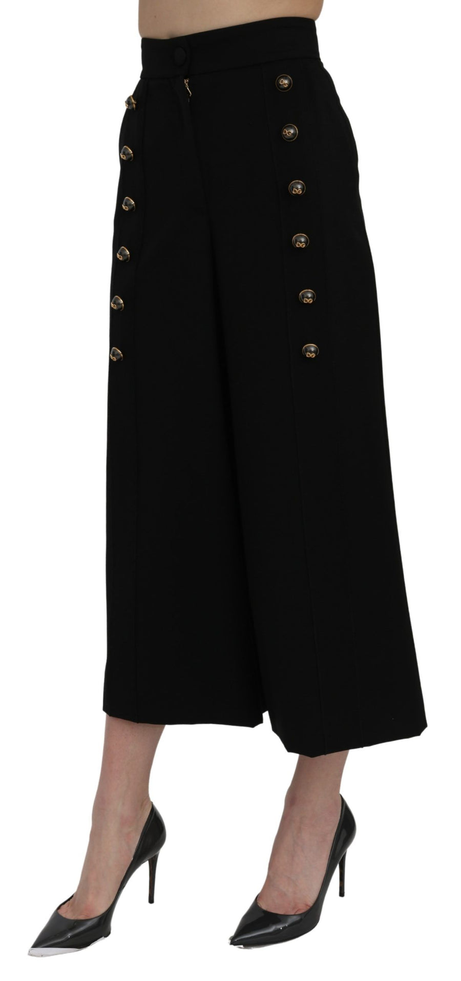 Dolce & Gabbana 100% Virgin Wool trousers in black