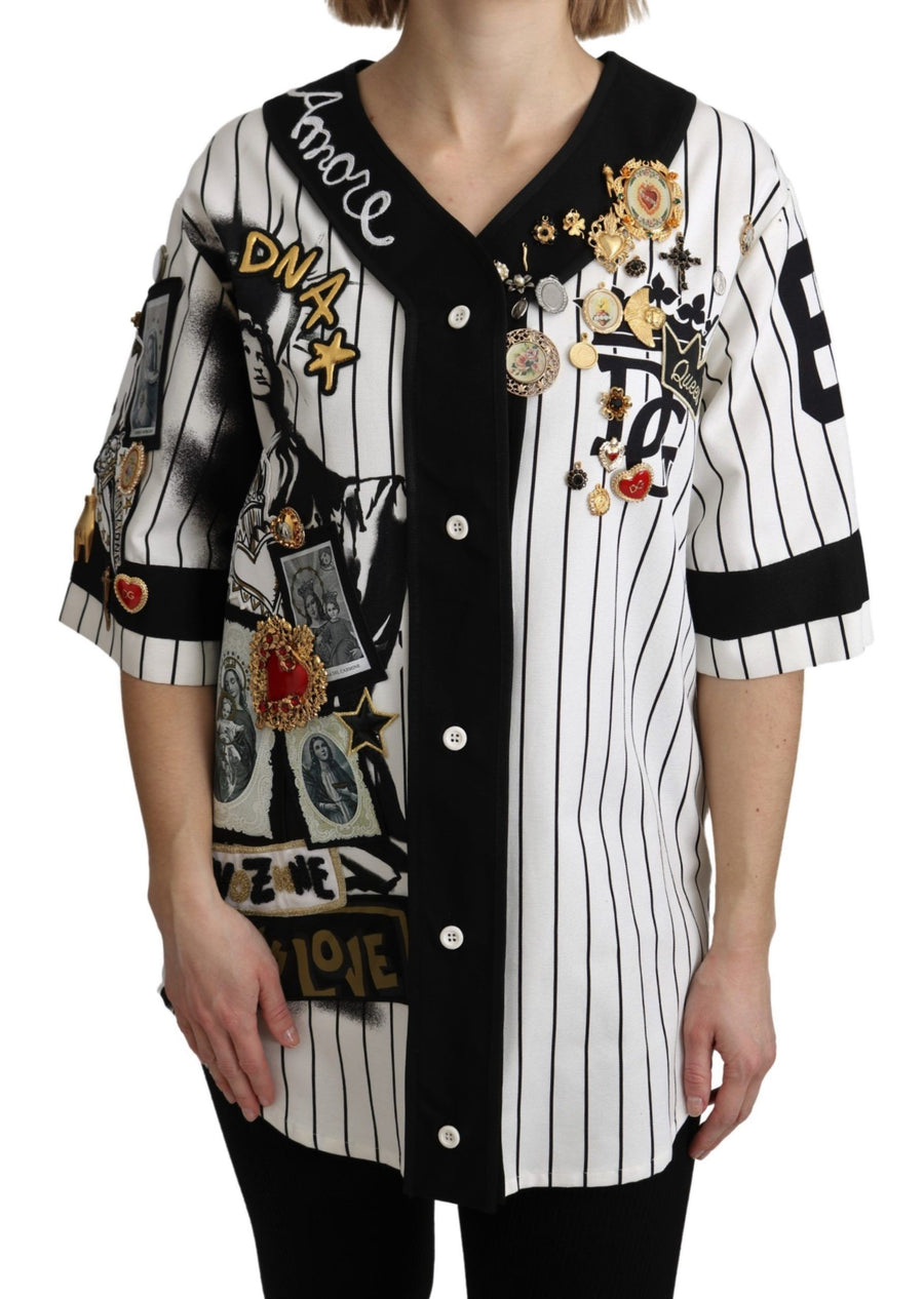 Dolce & Gabbana 99% Cotton blouse in white