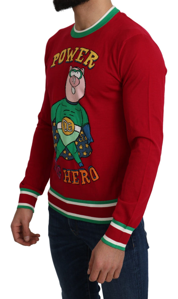 Dolce & Gabbana 67% Wool sweatshirt in red