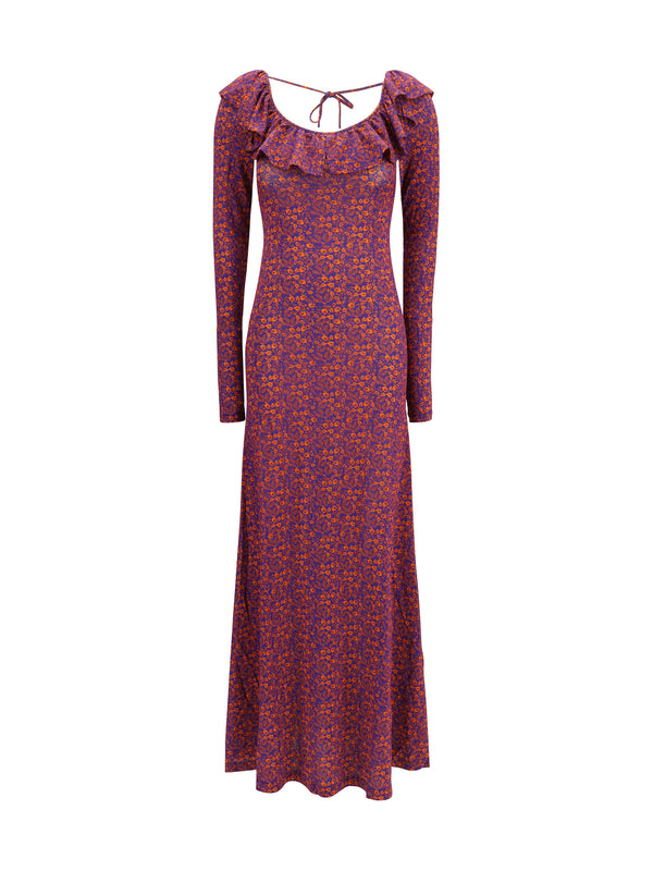 Kristina Ti 90% Viscose dress in purple
