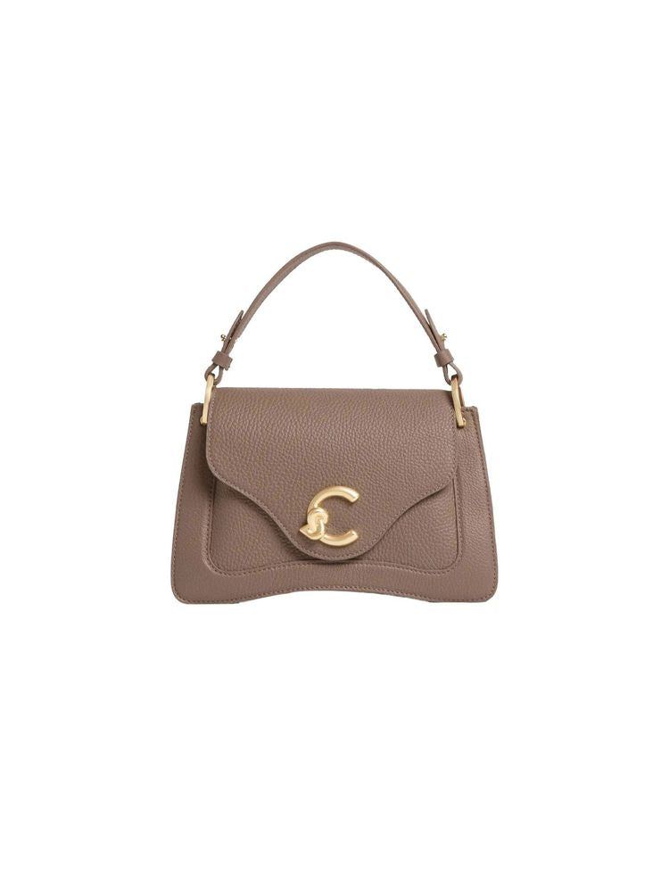 Coccinelle Shoulder Bag Warm Taupe Grained Leather / Top-handle-bags