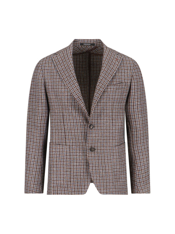 Tagliatore 95% Virgin Wool blazer in brown