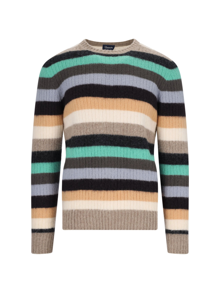 Drumohr 100% Lambswool sweater in multicolor