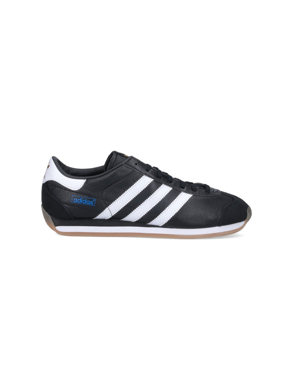 Adidas 100% goatskin sneaker in black
