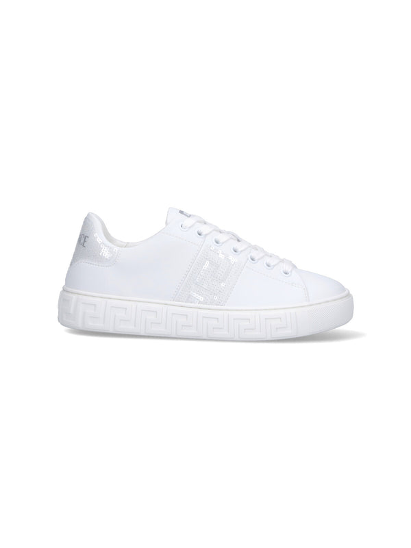 Versace 100% Nylon sneakers in white