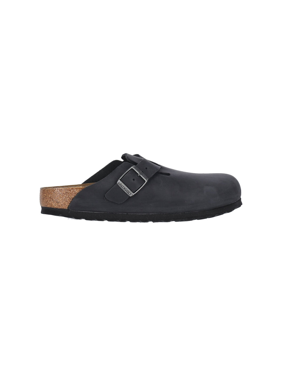 Birkenstock 100% Oiled Leather sandal in black